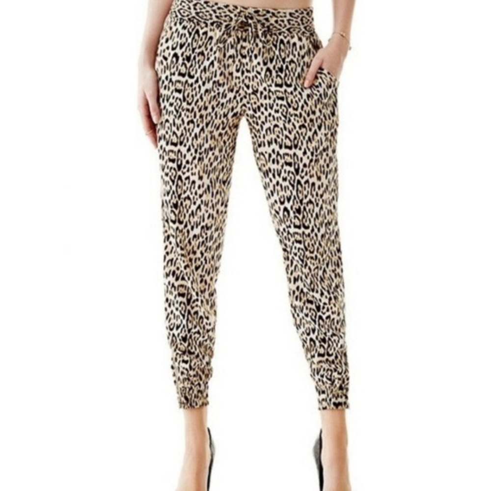 Guess Animal Print Jogger Pants